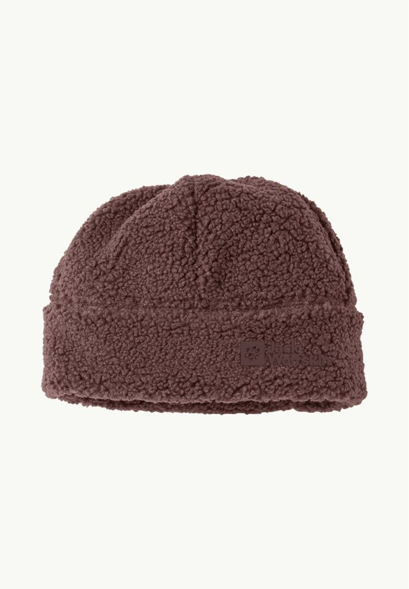 Jack Wolfskin High Curl Beanie in Boysenberry-1